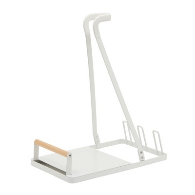Okuna Outpost Cordless Stick Vacuum Stand Docking Station for Handheld Electric Vacuums, Compatible with Dyson V6, V7, V8, V10, White