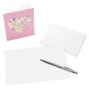 10ct Blank Spring Cards Floral Heart - 2 of 4