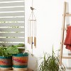 37" Iron Eclectic Birds Windchime Gold/Blue/Orange - Olivia & May: Soothing Home Decor - 2 of 4