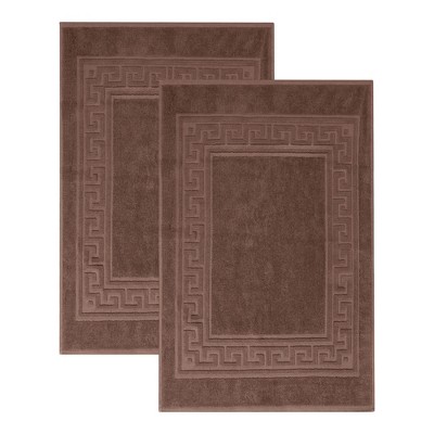 Modern Absorbent Bath Mat (Set of 2), 22" x 35" by Blue Nile Mills