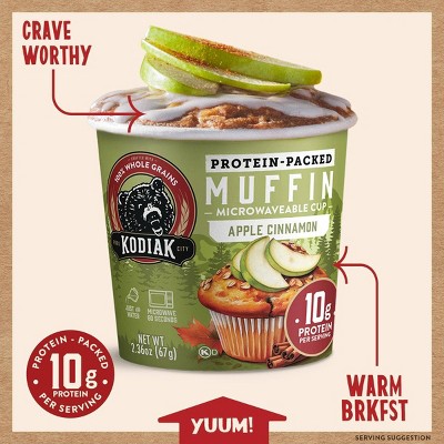 Kodiak Cakes Protein-Packed Fall Harvest Apple Cinnamon Muffin Cup - 2.36oz