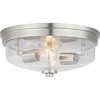 Progress Lighting Blakely 2-Light Flush Mount Ceiling Fixture, Brushed Bronze, Clear Glass Shade - 4 of 4