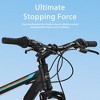 VASIP 26''Mountain Bike for Adults & Teens ,Shimano 21-Speed Gears & Mechanical Disc Brakes ,High-Carbon Steel Frame with Suspension,Black+Blue - 3 of 4