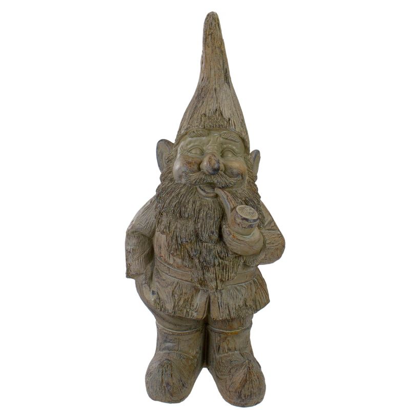Northlight 17.75" Gray Standing Gnome Outdoor Garden Statue, 1 of 6