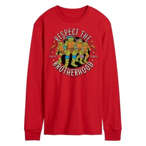 Men's - Teenage Mutant Ninja Turtles - Respect The Brotherhood Long Sleeve Graphic T-Shirt - 1 of 3