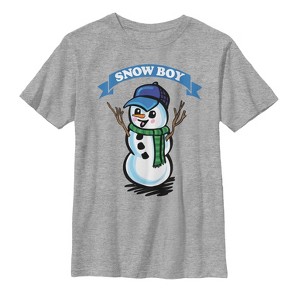 Boy's Lost Gods Christmas Snow Boy T-Shirt - 1 of 4