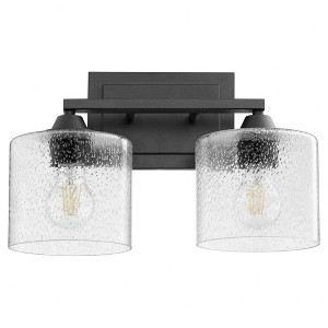 Quorum Lighting Dakota 2-Light Noir Glass Vanity - 1 of 1