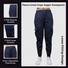 Blue Ice Women's Loose Fit Fleece Jogger Sweatpants with Velcro Cargo Pockets-3 Pack - 2 of 4