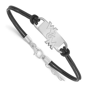 Black Bow Jewelry Sterling Silver College of William & Mary Tribe NCAA charm Bracelet 7 Inch - 1 of 3