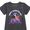 - Karma's World - Daddy Daughter Day Graphic Short Sleeve Fleece Dress - 2 of 3