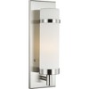 Progress Lighting Hartwick 1-Light Wall Sconce, Brushed Nickel, Etched Opal Glass - 4 of 4