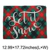 Unique Bargains Christmas Place Mats Linen Red Green White 13" x 17.7" 2 Pcs - 3 of 4