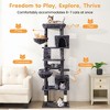Heynemo 73" Multi-Level Cat Tree Tower for Large Cats with Scratching Posts, Condos, Perch, Hammocks & Toys, Large Cat Jungle Gym for Cats, Grey - 4 of 4
