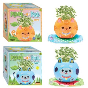 Creativity for Kids 2pk Plant a Pet Puppy & Kitty Garden Art Kits - 1 of 4