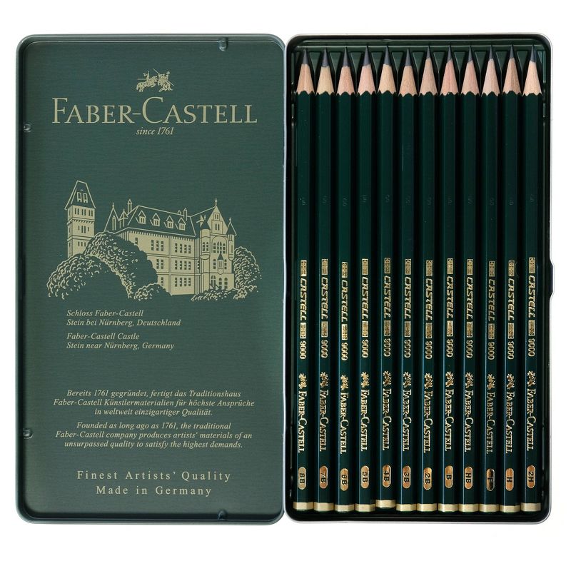 Graphite Sketch Pencil Set 12ct - Faber-Castell 9000, 3 of 5