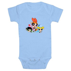 Infant's The Powerpuff Girls Fighting Trio Bodysuit - 1 of 3