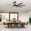 Parrot Uncle 65" Modern LED Windmill Ceiling Fan with Light and Remote-Three Color Temperature - 3 of 4