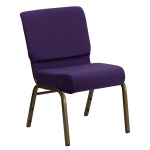 Emma and Oliver 21"W Stackable Church/Reception Guest Chair - 1 of 4