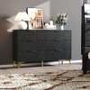 Sideboard 62.9", White Buffet Cabinet with 9 Drawers, Modern Storage for Living Room, Bedroom and Kitchen - 2 of 4