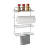 Honey-Can-Do Flat Wire Over the Door Organizer - White: Steel Kitchen Storage, Pantry & Back of Door Organizer - 2 of 4