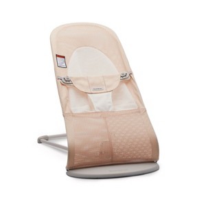 BabyBjörn Bouncer Balance Soft Mesh, Pearly Pink/White - 1 of 4