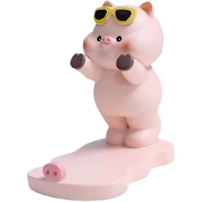 Craze Ventures Adorable Pig Phone Stand Resin Holder