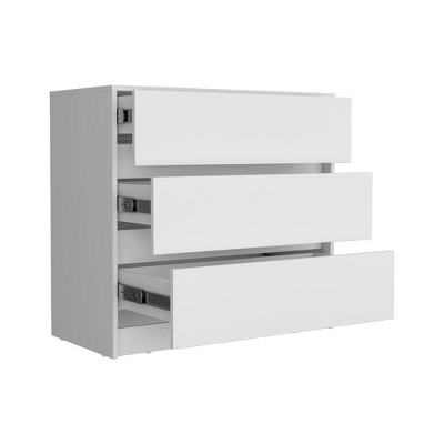 NicBex 3 Drawer Dresser for Bedroom,Modern Style Wooden Drawers with Free Pulls,Dressers for Kids Room,Living Room,Entry and Hallway