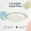 Portmeirion Sophie Conran Lavandula Salad Plate - 8 Inch Porcelain Dish with Ripple Design & Lavender Motif, Ideal for Brunches, Garden Parties - 2 of 4