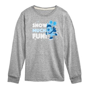 Boys' - Blue's Clues & You! - Snow Much Fun Long Sleeve Graphic T-Shirt - 1 of 4