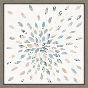 Amanti Art Fireworks II Floral by Elyse Deneige Canvas Wall Art Print Framed 16 x 16-in. in Sylvie Graywash - 1 of 4