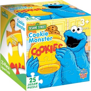 Sesame Street - Cookie Monster's Adventure, 25-Piece Square Puzzle, For Kids Aged 3+, Officially Licensed, Compact Size for Easy Storage - 1 of 4