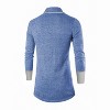 Unique Bargains Men's Shawl Collar Contrast Color Knit Cardigan - 2 of 4