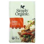 Simply Organic Fajita Seasoning Mix, 12 Packets, 1 oz (28 g) Each