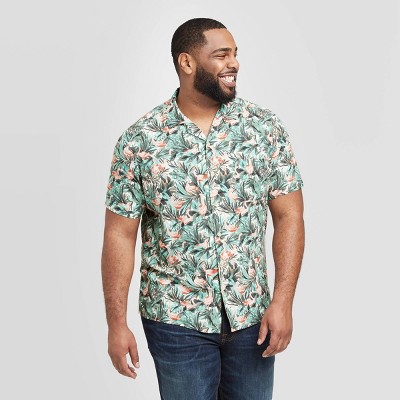 mens big and tall short sleeve button down shirts