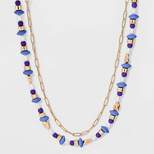 Beaded Paperclip Multi-Strand Necklace - A New Day™