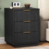Heynemo 3-Drawer Low Storage Cabinet, Compact Modern Dresser for Bedroom, Living Room, or Entryway - 2 of 4