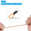 Unique Bargains Double Loop Luggage Security Steel Cable with 3-Digit Combination Lock - 3 of 4