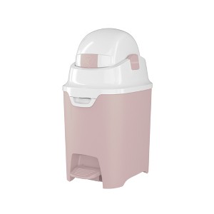 Foundations Mini Hands-Free Diaper Pail - Durable & Odorless Diaper Disposal, Holds up to 30 Newborn Diapers, Refill with Any Bags - 1 of 4