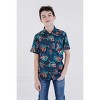 Jurassic World Jurassic Park T-Rex Hawaiian Button Down Dress Shirt Toddler to Adult - image 4 of 4