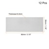 Unique Bargains Stainless Steel DIY Laser Printing Office Engraving Blank Card 12 Pcs - 2 of 4