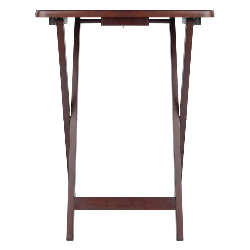 Set of 4 Single Snack Tables Walnut - Winsome, 6 of 11