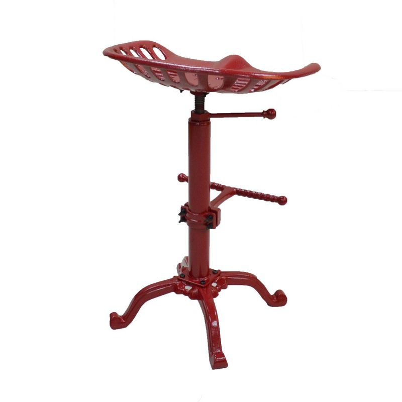 Adjustable Tractor Seat Counter Height Barstool - Hunter, 3 of 5