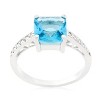Slickblue Women's 1.85 ct Princess Engagement Ring – Princess Cut Available in Yellow and Light Blue, Sizes 5-10 - 2 of 4