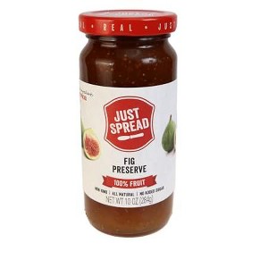 Just Spread Preserve 100 Percent Fruit Fig - Case of 6 - 10 oz - 1 of 4