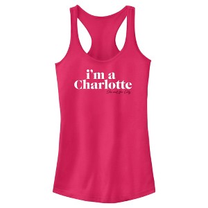 Junior's Women Sex and the City I'm a Charlotte Text Racerback Tank Top - 1 of 4