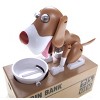 AZ Import My Dog Piggy Bank - Robotic Coin Munching Toy Money Box (White Brown) - 2 of 4