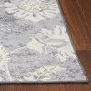 Floral Rug Vintage Distressed Rug Colorful Indoor Floor Mat Washable Accent Rug - 4 of 4
