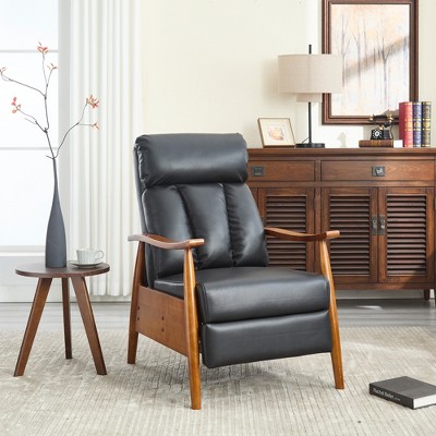 MOONMISS PU Fabric Modern Accent Chair Lounge Chair，Adjustable back