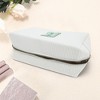 Unique Bargains Portable Corduroy Rectangular Letter Makeup Bag White 1 Pc - 3 of 4