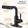 WOWOW 11.3 in. Single Handle Pull Down Sprayer Kitchen Faucet with Advanced Spray - 4 of 4